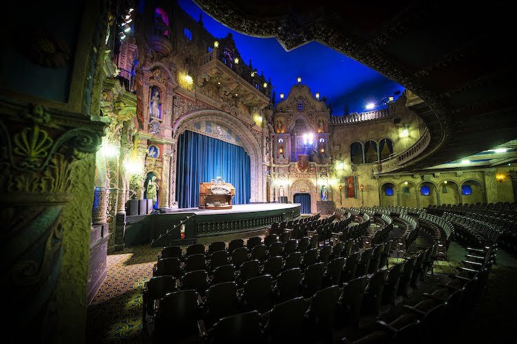 Tampa Theatre movie goers know to get there early to listen to The Mighty Wurlitzer Theatre Organ, a magnificent 1,400-pipe instrument originally installed to accompany silent films.