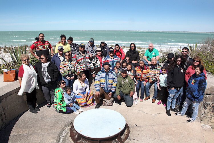 Seminole Tribe Elders, youth, and THPO staff gather to remember the tribe's history at Egmont Key.