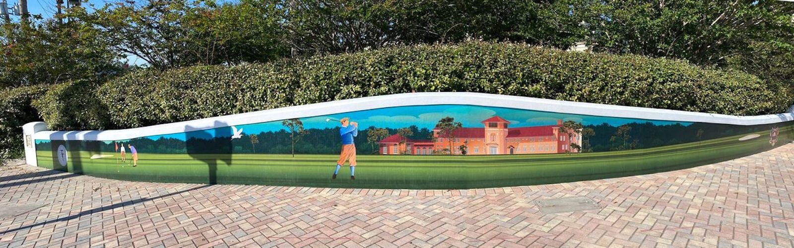 A Temple Terrace mural completed by Tim Boatwright, who was an ACHC grant winner in 2015 and 2018.