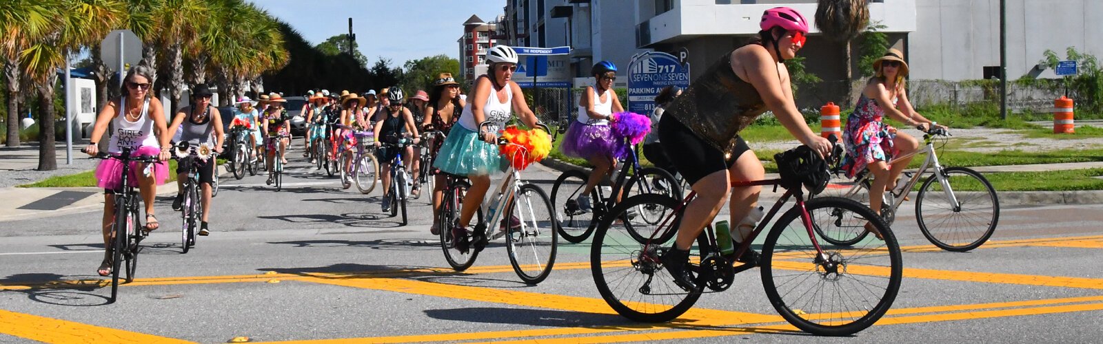 And off they go, all fancied up, their bikes decorated with feathered boas and flowers. This global event has evolved into a big movement promoting women’s visibility and personality.