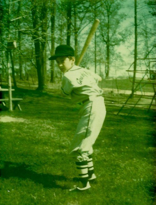 Dave Scheiber as a Little League player more than 50 years ago.