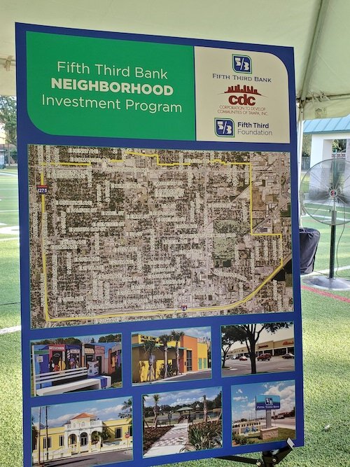 Fifth Third Neighborhood Investment Program map: Fifth Third Bank will provide up to $20 million in loans, investments and philanthropic grants from the Fifth Third Bank Foundation to revitalize East Tampa.