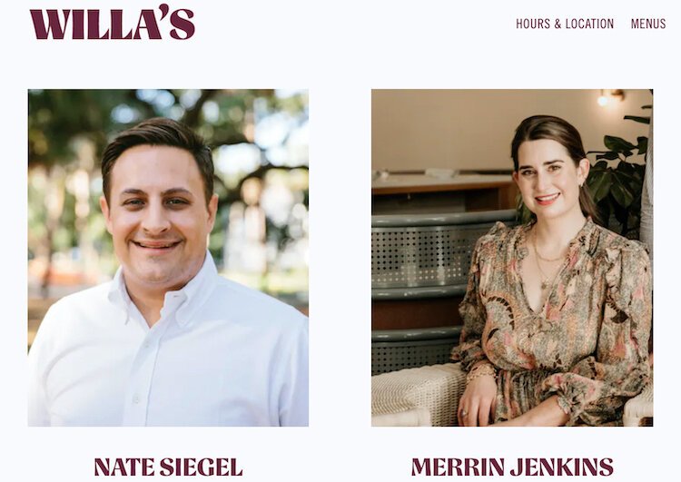 Willa's co-Founders Nate Siegel and Merrin Jenkins