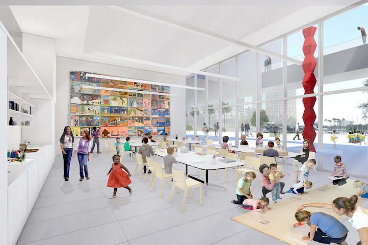 Large classroom spaces inside the Tampa Museum of Art are part of the planned expansion.