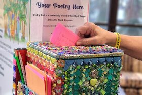 Anyone can submit their own poetry via a box on the side of the Poetry Post.