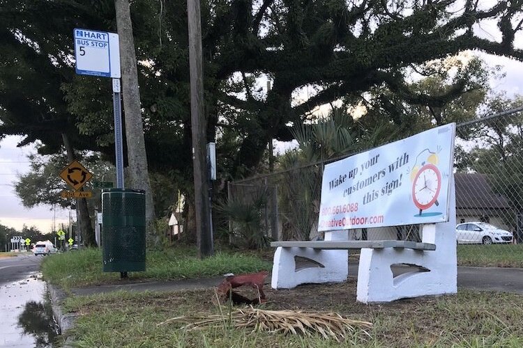 The HART bus stop at 34th St., near the new 21st Ave. roundabout, offers a public transit access point to the 34th St. Church of God and Tampa Fire Rescue Station 10.