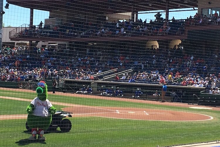 The Philadelphia Phillies regularly draw a full house at spring training in Clearwater.