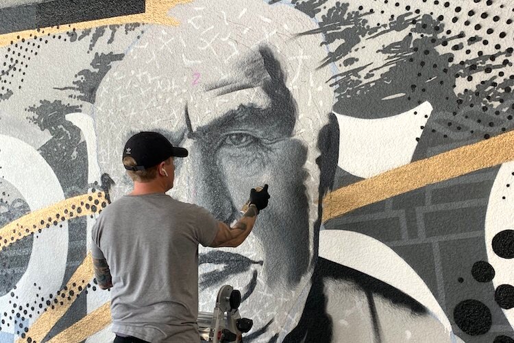 Mergeculture recently completed a mural project in Ft. Myers featuring photorealistic portraits of Thomas Edison and Henry Ford. As champions of street art, they’re now looking to start a Tampa-based Mural Festival.