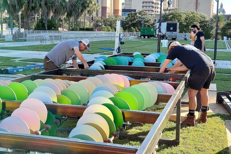 Crab Devil and the Peninsularium plan to bring one of their artist-made shipping containers to the Gasparilla Music Festival and the Gasparilla Festival of the Arts.