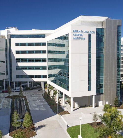 new Brian D. Jellison Cancer Institute was designed to screen for, diagnose and treat a variety of cancers including gastrointestinal, breast, lung, and thyroid.
