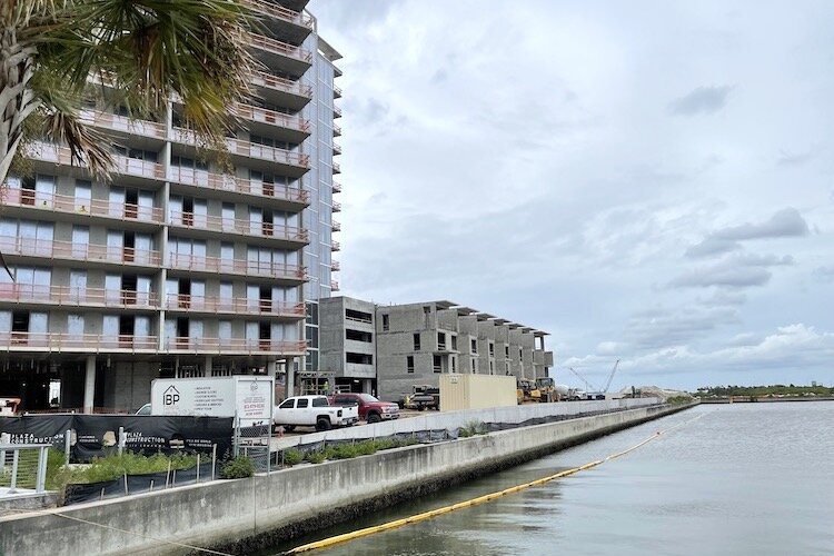 Boat slips will be added for new homes being built along the Westshore Marina District waterfront.