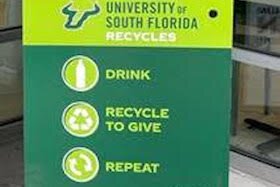 USF has installed the Reverse Vending Machines on campuses in Tampa and St. Petersburg.