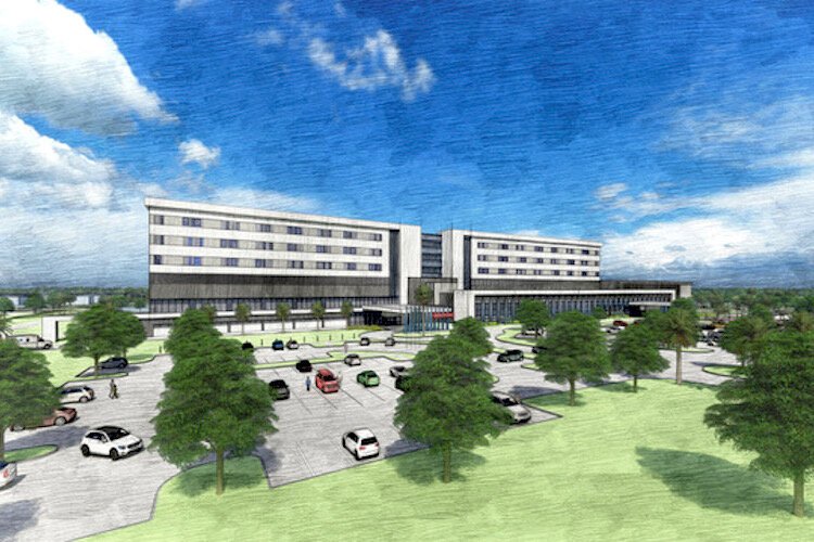 The new South Florida Baptist Hospital is expected to open in 2024.