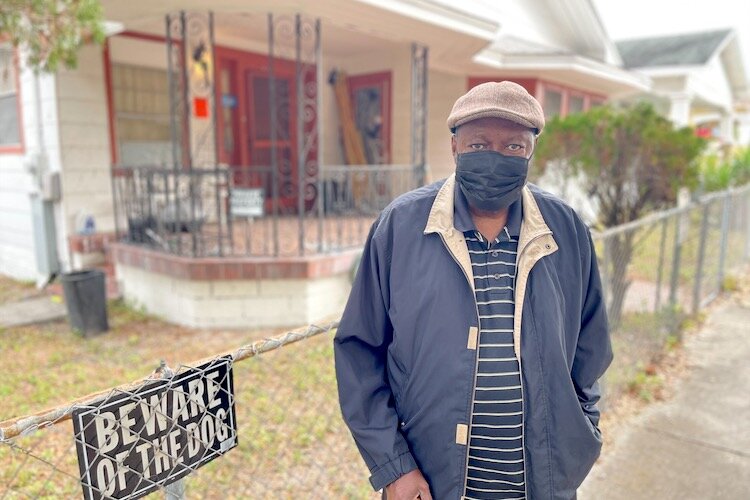 Homeowner Ernest Braxton is hoping that he can qualify for a grant and get his home repaired. He moved into the house in 1988.