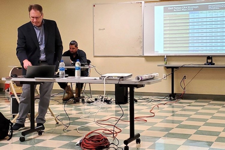 Pete Sechler, VP of GAI Community Solutions Group, led a workshop discussion of the draft of the East Tampa Strategic Action Plan. A final plan will be submitted for adoption in May.