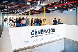 Artists, creatives, art lovers, and donors got the first peek on Sunday of new space for Generator: USF Contemporary Art Museum in St. Pete.