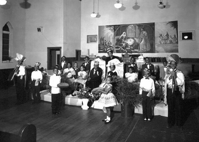 Children's coronation at Dobyville Elementary School, 307 South Dakota Avenue. December 9, 1960.