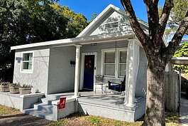The former Doby home, built circa 1912, is one of the remaining historically significant homes in the West Hyde Park community.