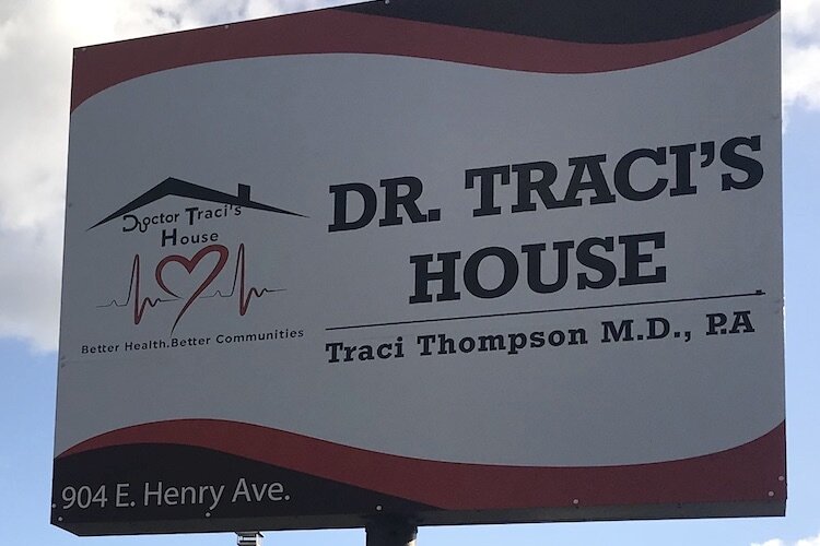 Dr. Traci's House sits at the corner of Henry and Nebraska avenues, ready to welcome anyone who seeks medical advice or a supportive community.