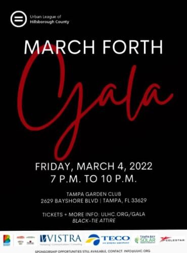 ULHC's "March Forth" black tie Gala takes place on Friday, March 4 at the Tampa Garden Club.