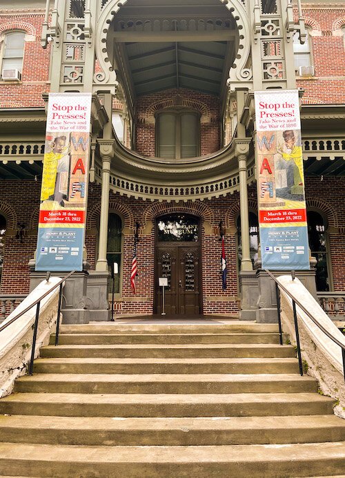 The entrance to the Plant Museum at the University of Tampa.