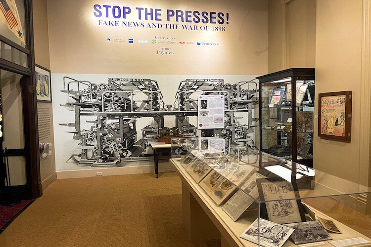 A new exhibit at the former Tampa Bay Hotel is called 'Stop the Presses! Fake News and the War of 1898'.