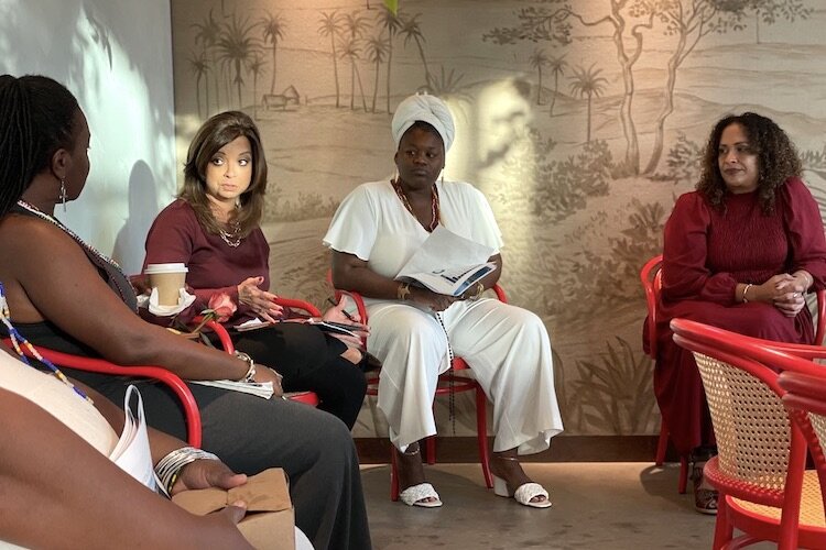 Hillsborough County Tax Collector Nancy Milan answers questions about her office's services at the first Coffee + Conversation on January 9th, 2022.