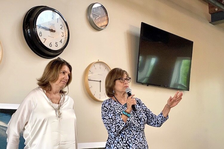 Photographer Jenny Carey and Poet Gianna Russo of Tampa.