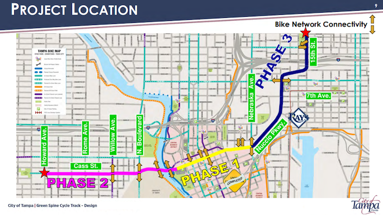The Green Spine is a three-phase urban trail project slated for completion in 2025.