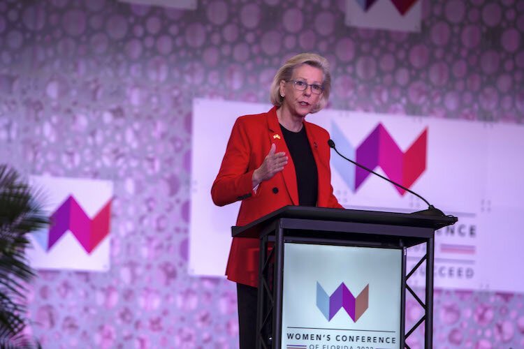 Tampa Mayor Jane Castor offered opening remarks and encouragement at the Women's Conference of Florida 2022.