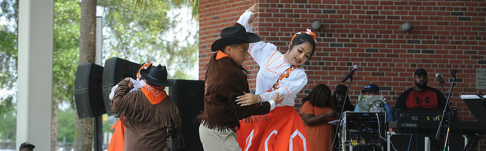 Groupo Folkloric Mahetzi dances for the audience at the Multicultural Family Day event at Water Works Park.