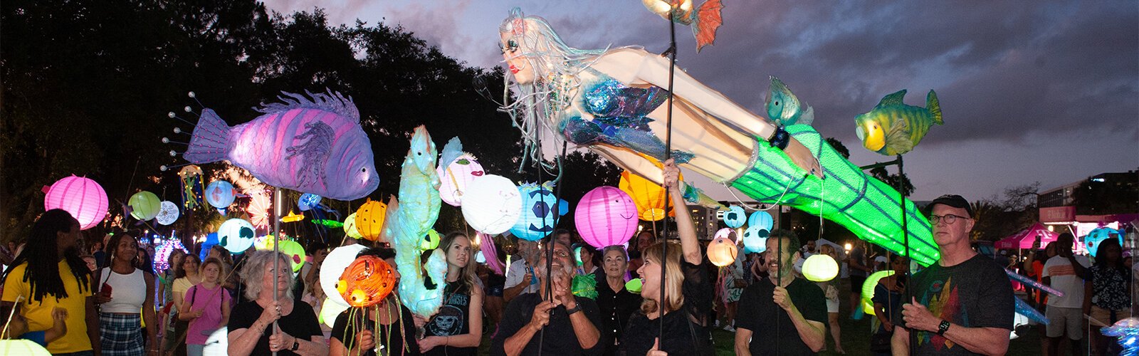 The Lantern Parade departs Waterworks Park for Curtis Hixon Park Saturday night.