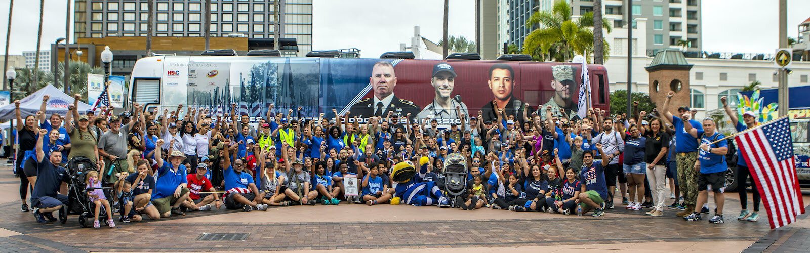 The Carry the Load bus is one of five the nonprofit organization has  traveling the U.S. through May to restore the true meaning of Memorial Day.