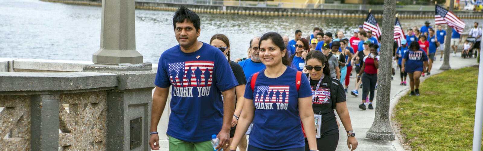 The Bayshore Boulevard event was part of a series of walks Carry the Load holds across the country in May to call attention to Memorial Day.