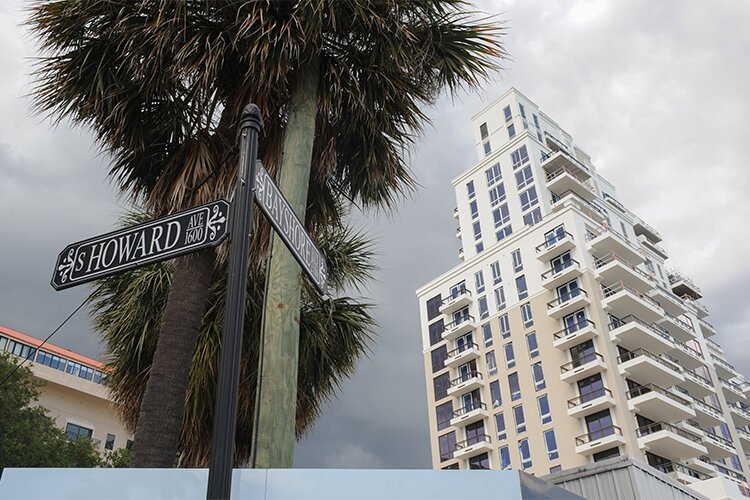 The exterior of Hyde Park House Bayshore, which sold out while under construction.