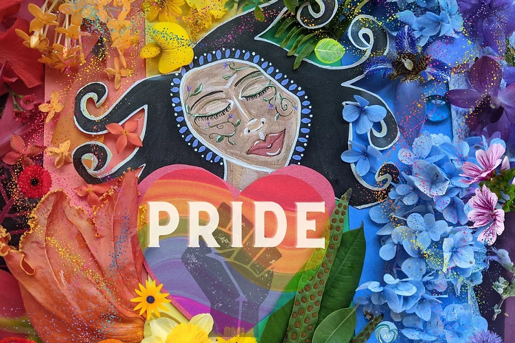 “Pride Goddess” by Rev. Dr. Angela Yarber, 2020, part of the "ArtOut: Queering the Pandemic" physical and online exhibition.