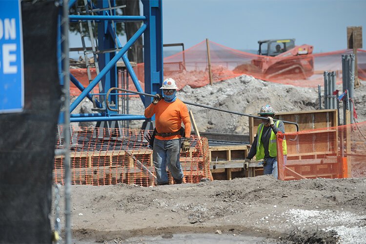  Workers will soon start above-ground  construction of the Residences by Ritz-Carton at the  former site of the Bay Oaks Apartments at Bayshore Boulevard and West Santiago Street. 