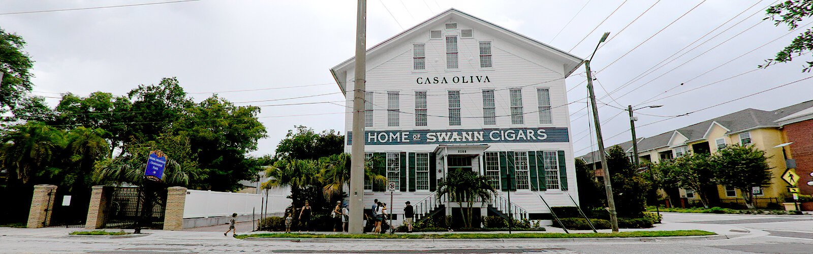 This former cigar factory, now converted into apartments, is one of two wooden factories in Ybor City remaining standing since 1891. Because cigar workers smoked, wooden structures often burned down and subsequently factories were made of bricks.