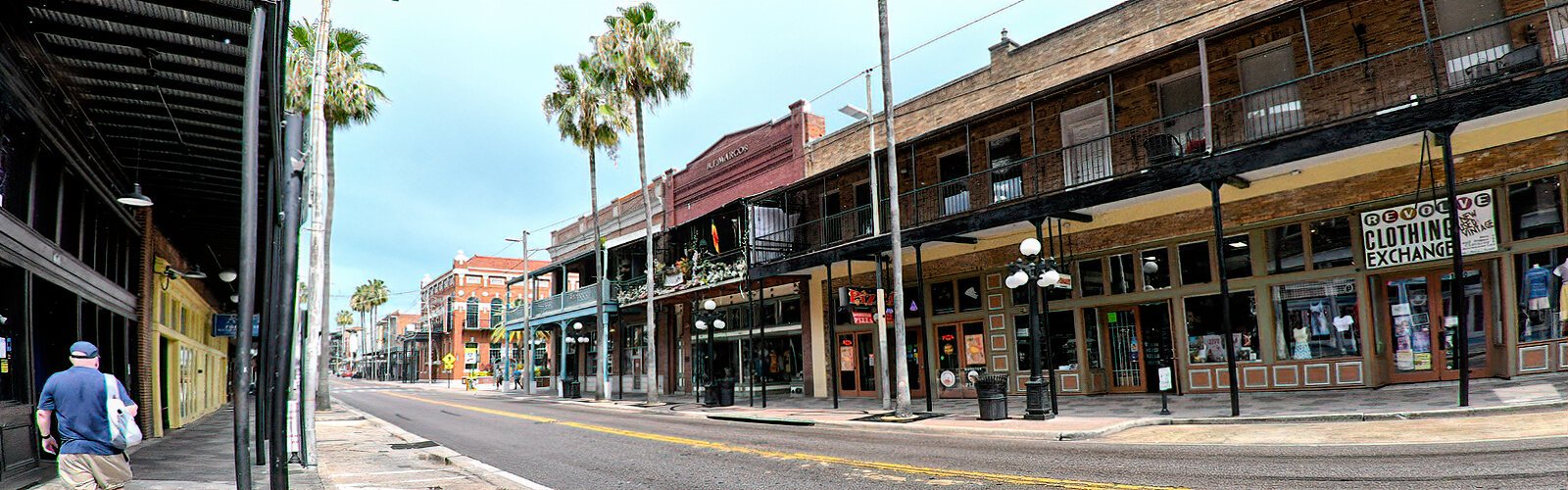 Built at the turn of the last century, the style of Ybor City structures is reminiscent of New Orleans, with wrought iron balconies.