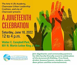 Events in Clearwater and across Tampa Bay celebrate Juneteenth this weekend.