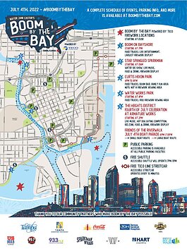 The event map for Boom by the Bay.2022