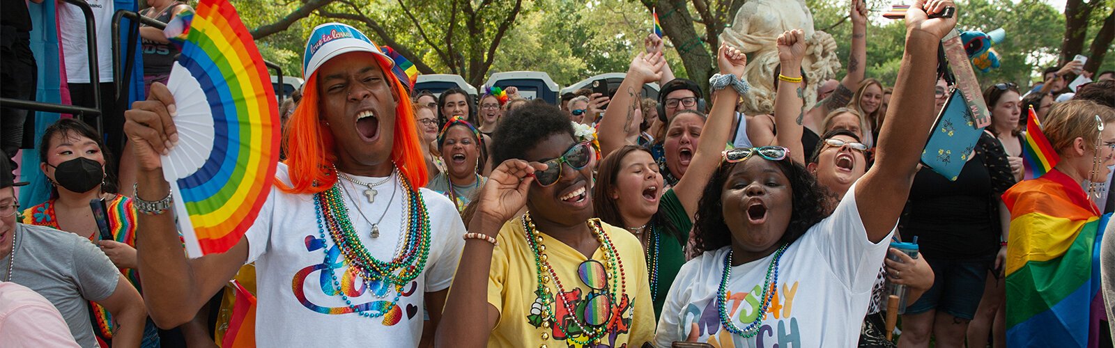 Along the entire parade route, a diverse crowd had fun and enjoyed the event.