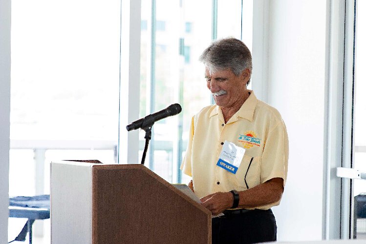 St. Pete Beach Mayor Alan Johnson says the barrier island community is "fighting Mother Nature" when it comes to sea-level rise.