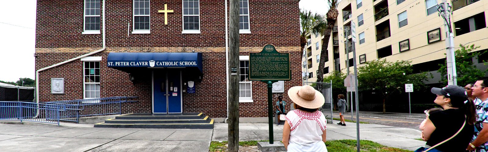 St Peter Claver Catholic School is Florida’s oldest existing African American school. Destroyed by arson in 1894 because of racism, a wooden building was erected in 1896 to be replaced in 1929 by the present red-brick building.