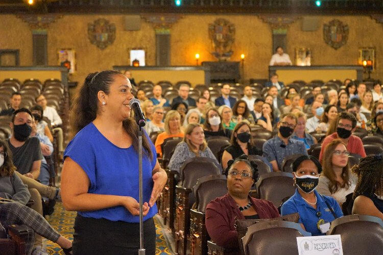 In June, a large crowd attended Janette Sadik-Khan's talk at the Tampa Theatre.