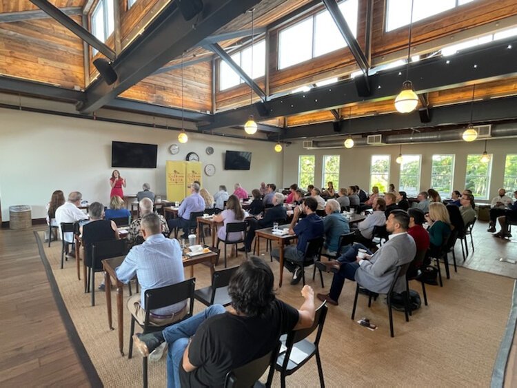 Hillsborough TPO Executive Director Beth Alden's talk drew the largest Café con Tampa audience since the onset of COVID.