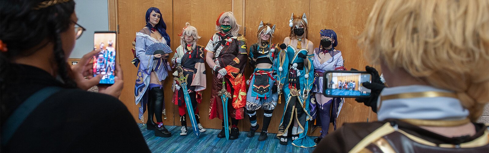A group dressed as characters from “Genshin Impact” had a lot of requests for photographs at the Tampa Bay Comic Con.