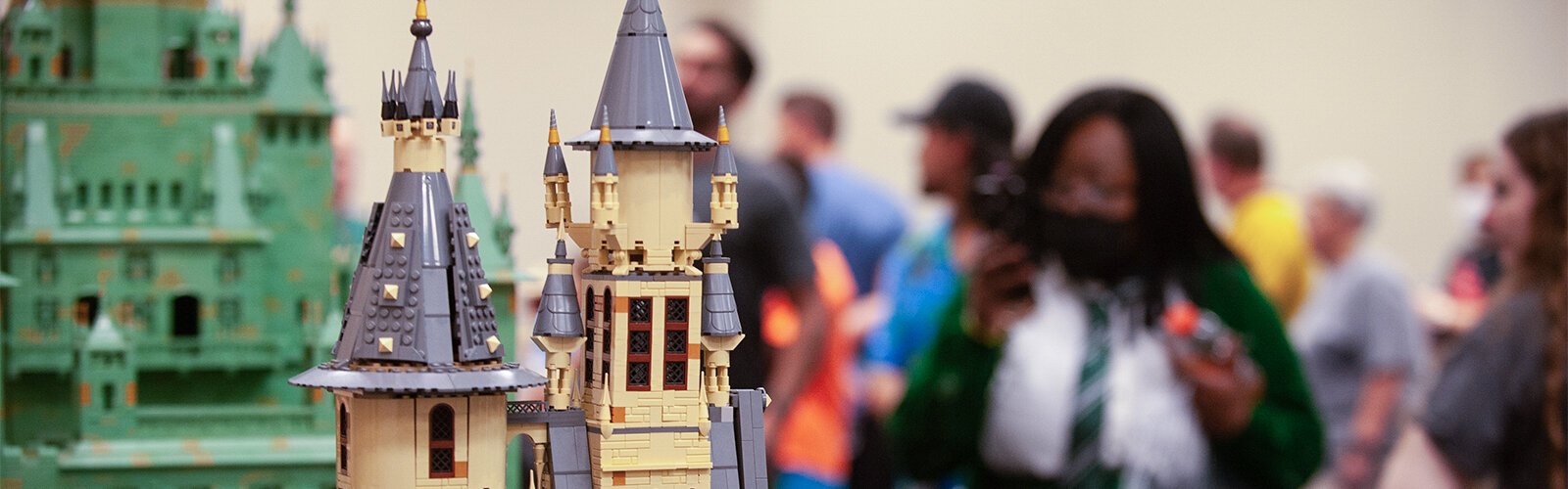 A LEGO display draws a crowd at this year Tampa Bay Comic Con. These castles were assembled by Anthony Ochoa from Port Orange.