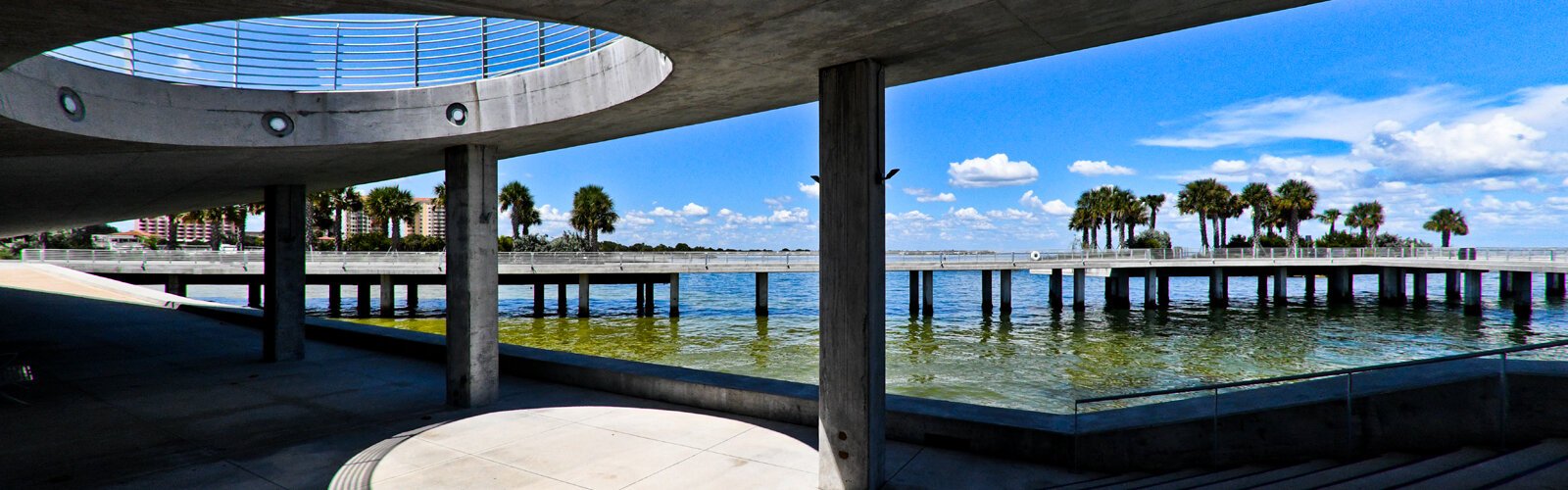 The current St Pete Pier is the eighth in St Petersburg’s history. The decaying of the previous pier launched a 15-year replacement process that culminated in the present pier.