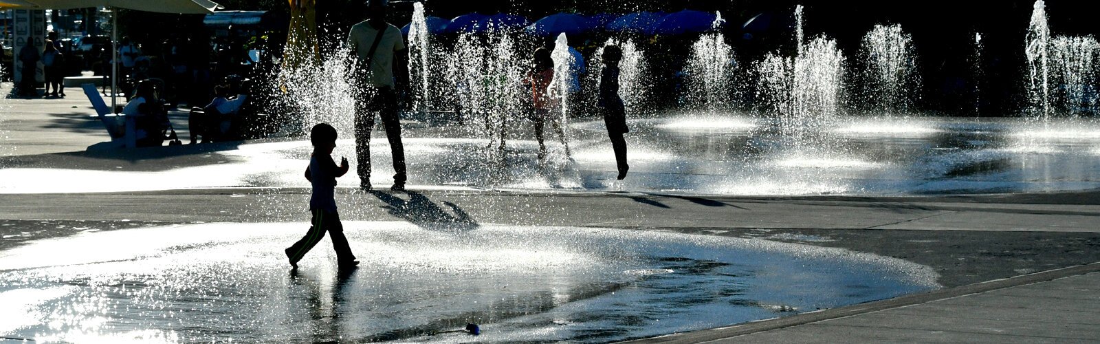 The Majeed Foundation Splash Pad is a great way for kids of all ages to cool off and have fun.